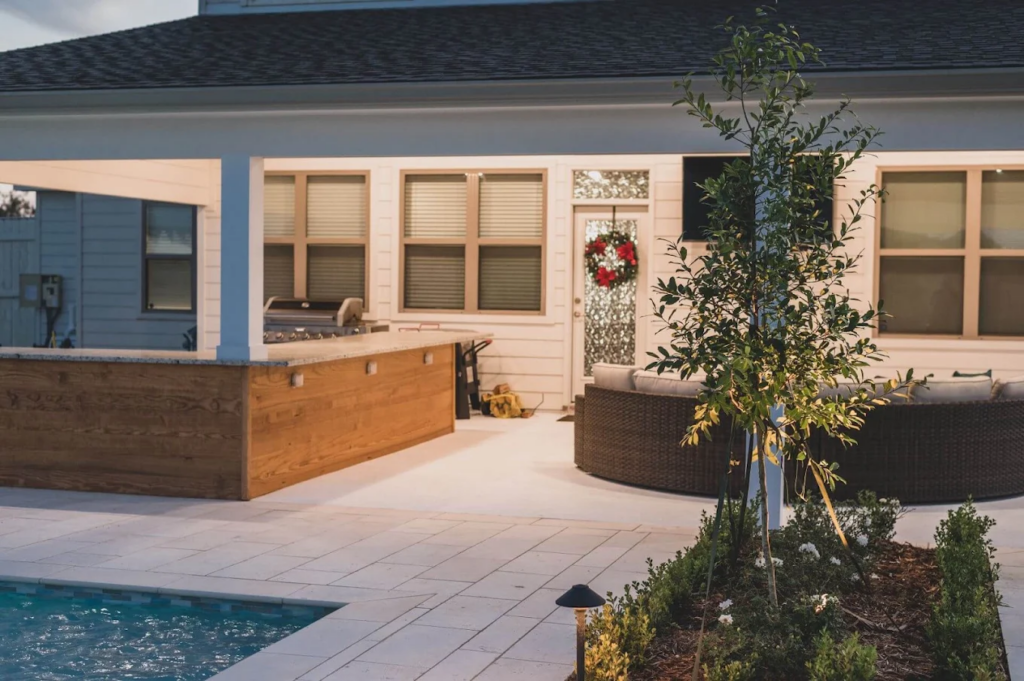living outdoor space