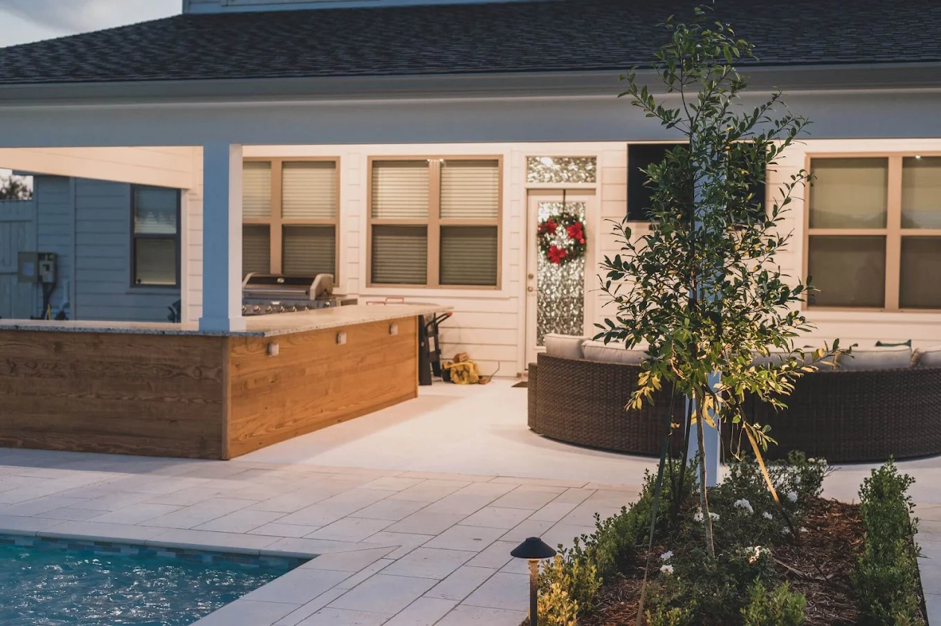 living outdoor space